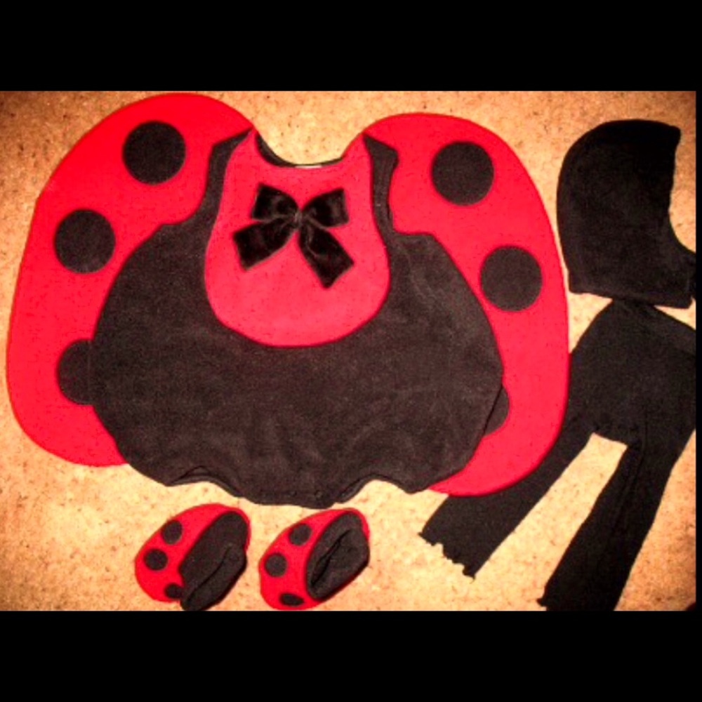 Children’s Place Fleece Ladybug Costume Lot.6 mos.